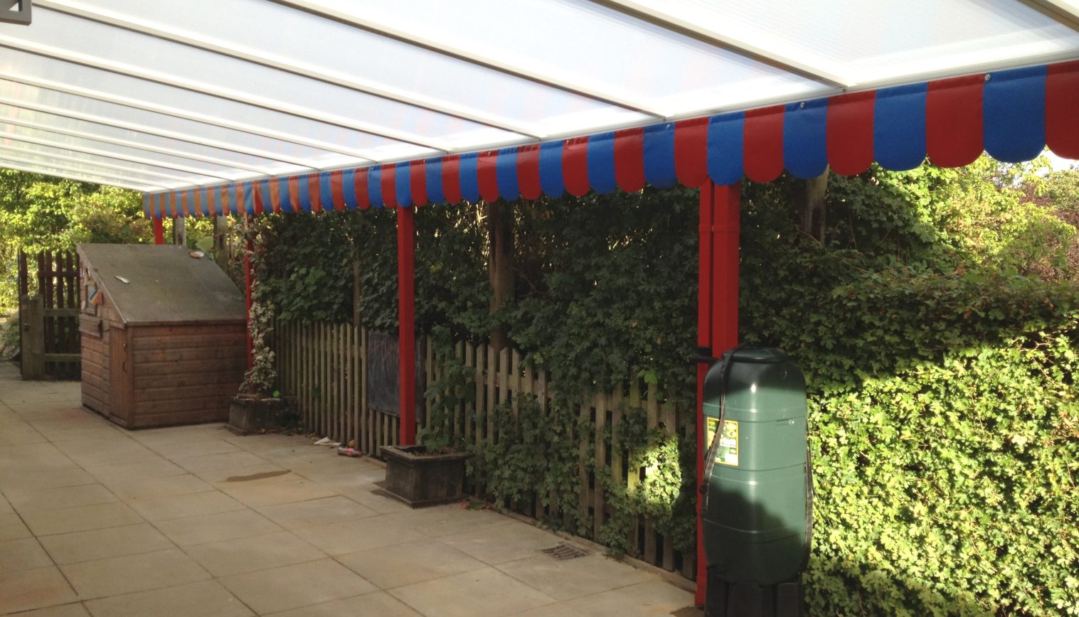 Ickworth Park CE Primary School – Wall Mounted Canopy