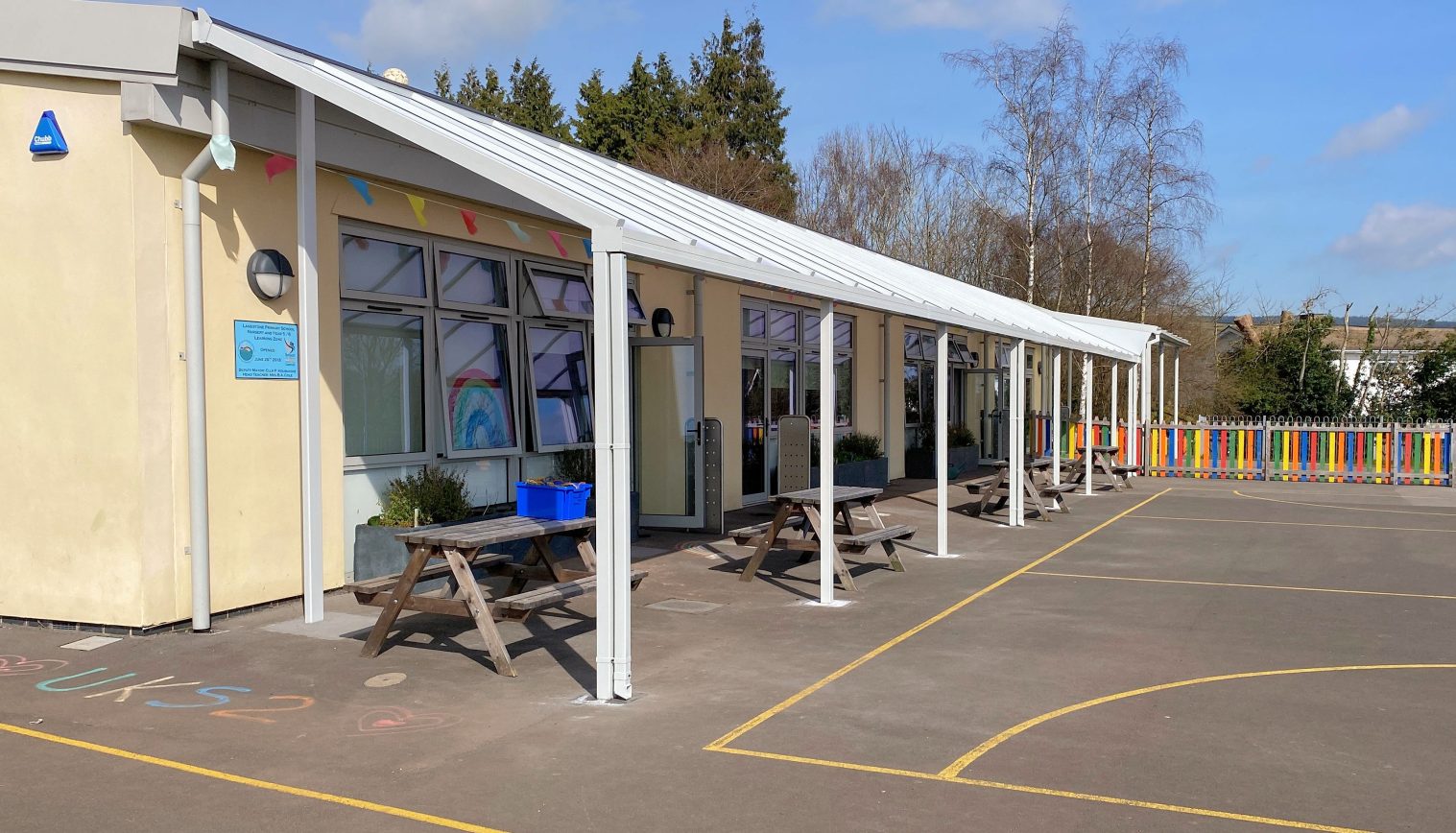 Langstone Primary School – Wall Mounted Canopy