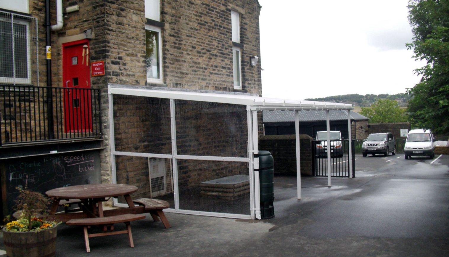 Lees Primary School – Wall Mounted Canopy