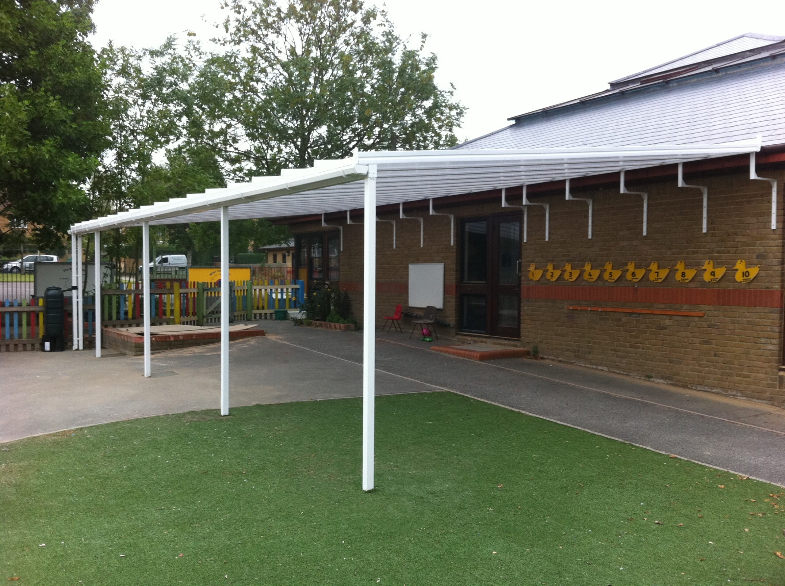 Minster C of E Primary School Wall Mounted Canopy Kent