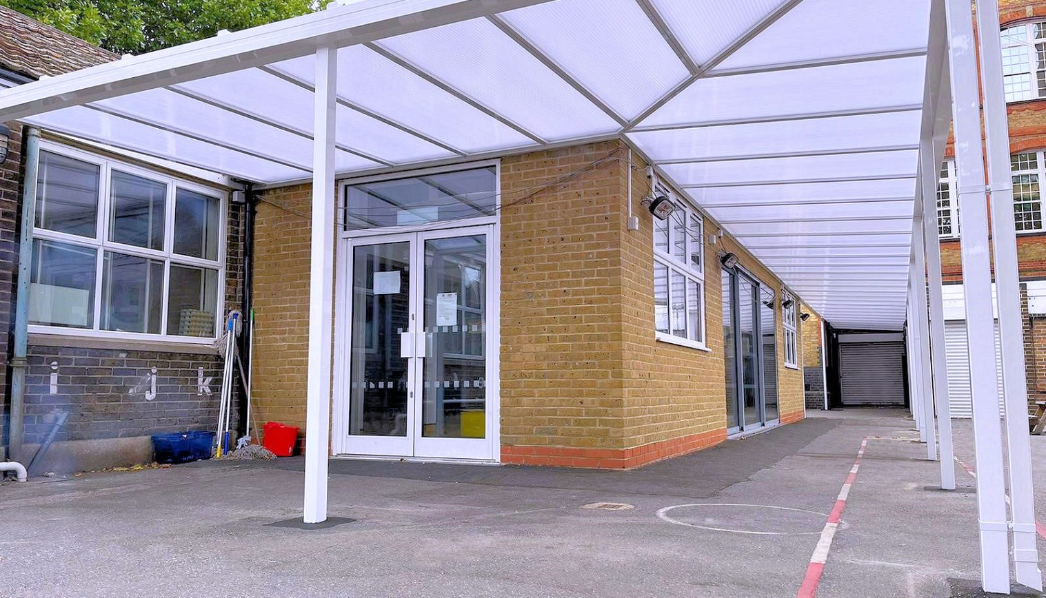 New City Primary School – Wall Mounted Canopy