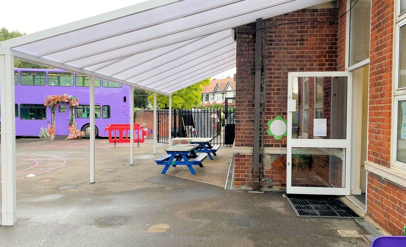 Parkside Primary School – Wall Mounted Canopy