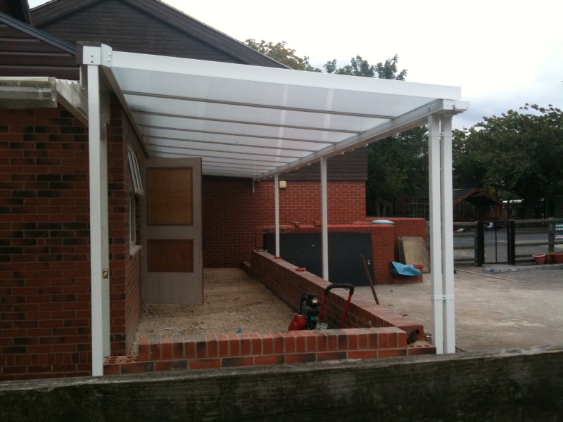 Wheldon Infant School and Nursery School – Wall Mounted Canopy