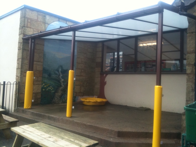 Minera Aided Primary School – Wall Mounted Canopy