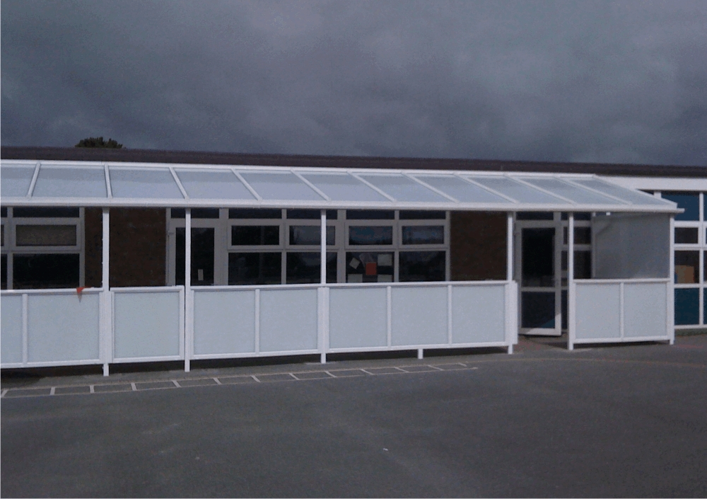 Portfield Special School – Wall Mounted Canopy