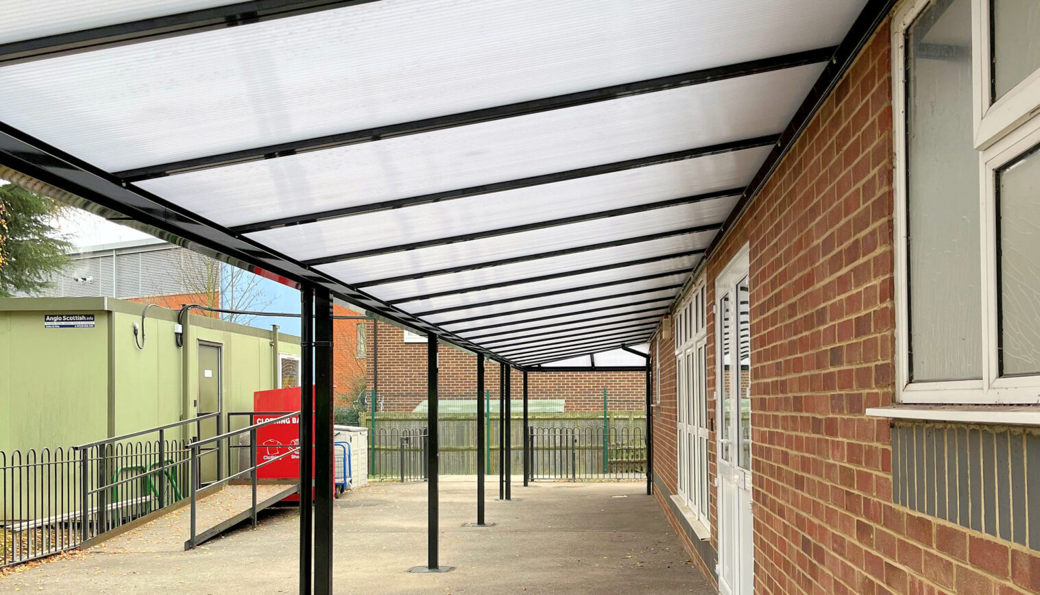 Rose Lane Primary School – Wall Mounted Canopy