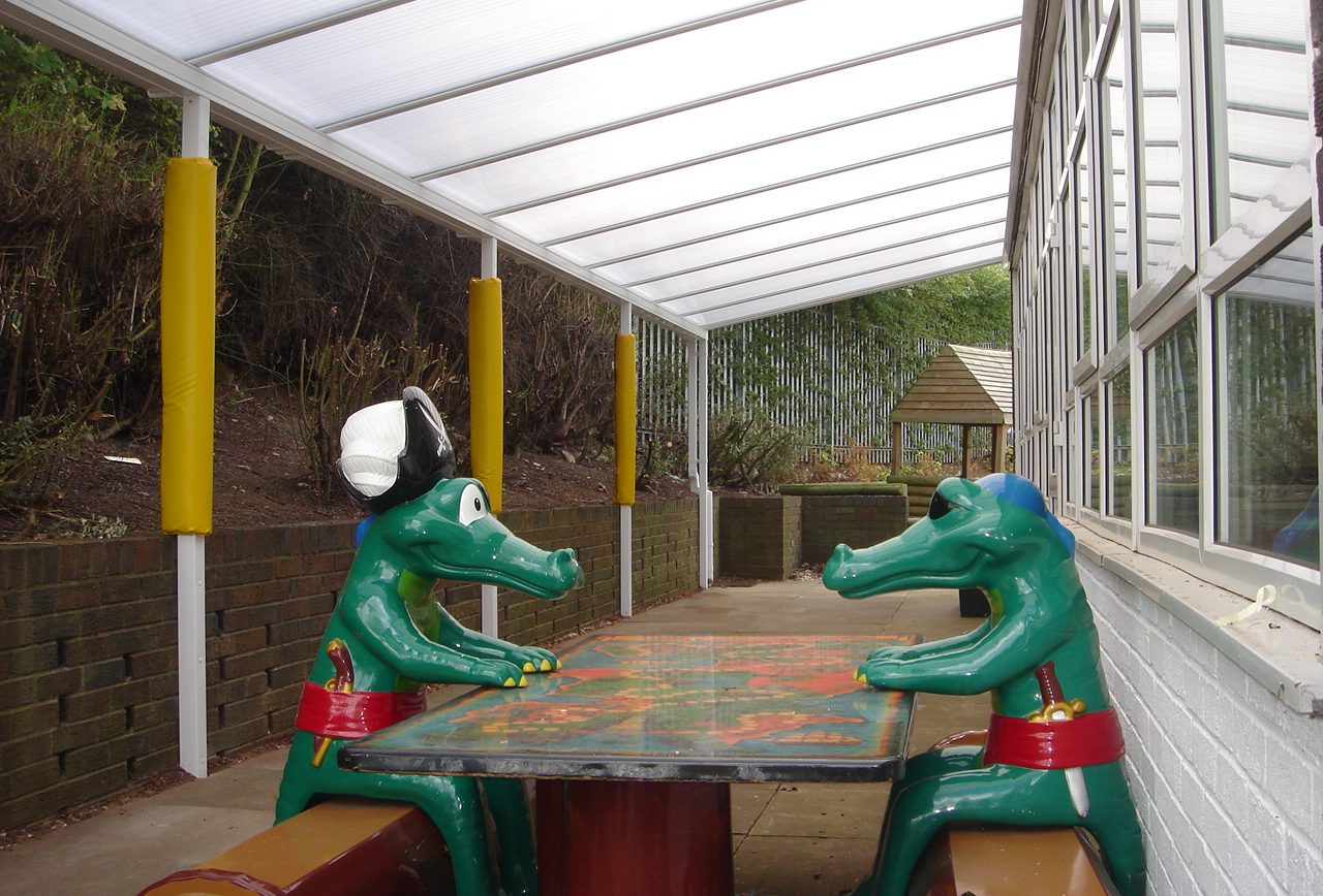 Rosedale C of E Infant School – Wall Mounted Canopy