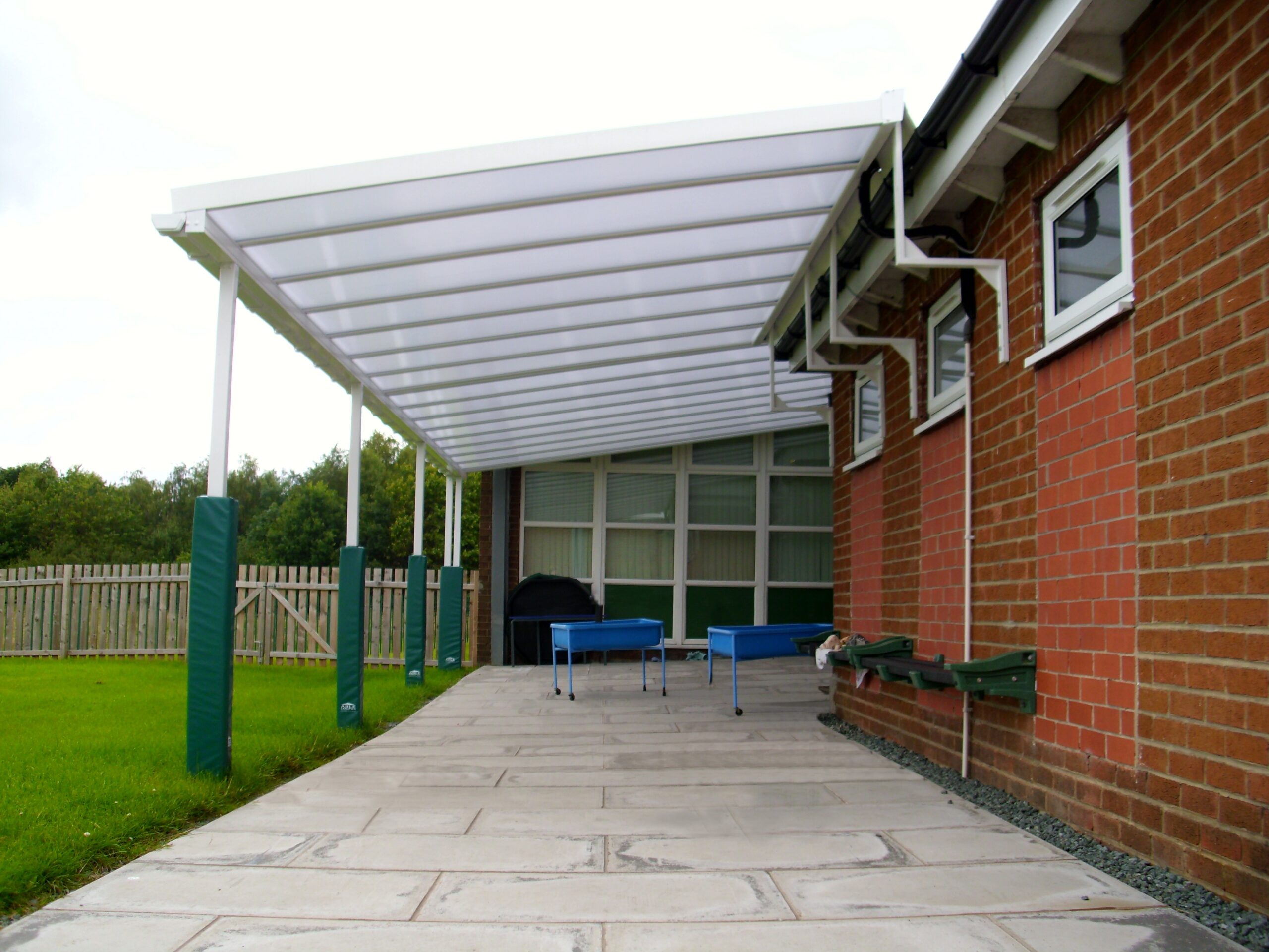 Shaw Cross Infant School, Dewsbury Wall Mounted Canopy Able Canopies