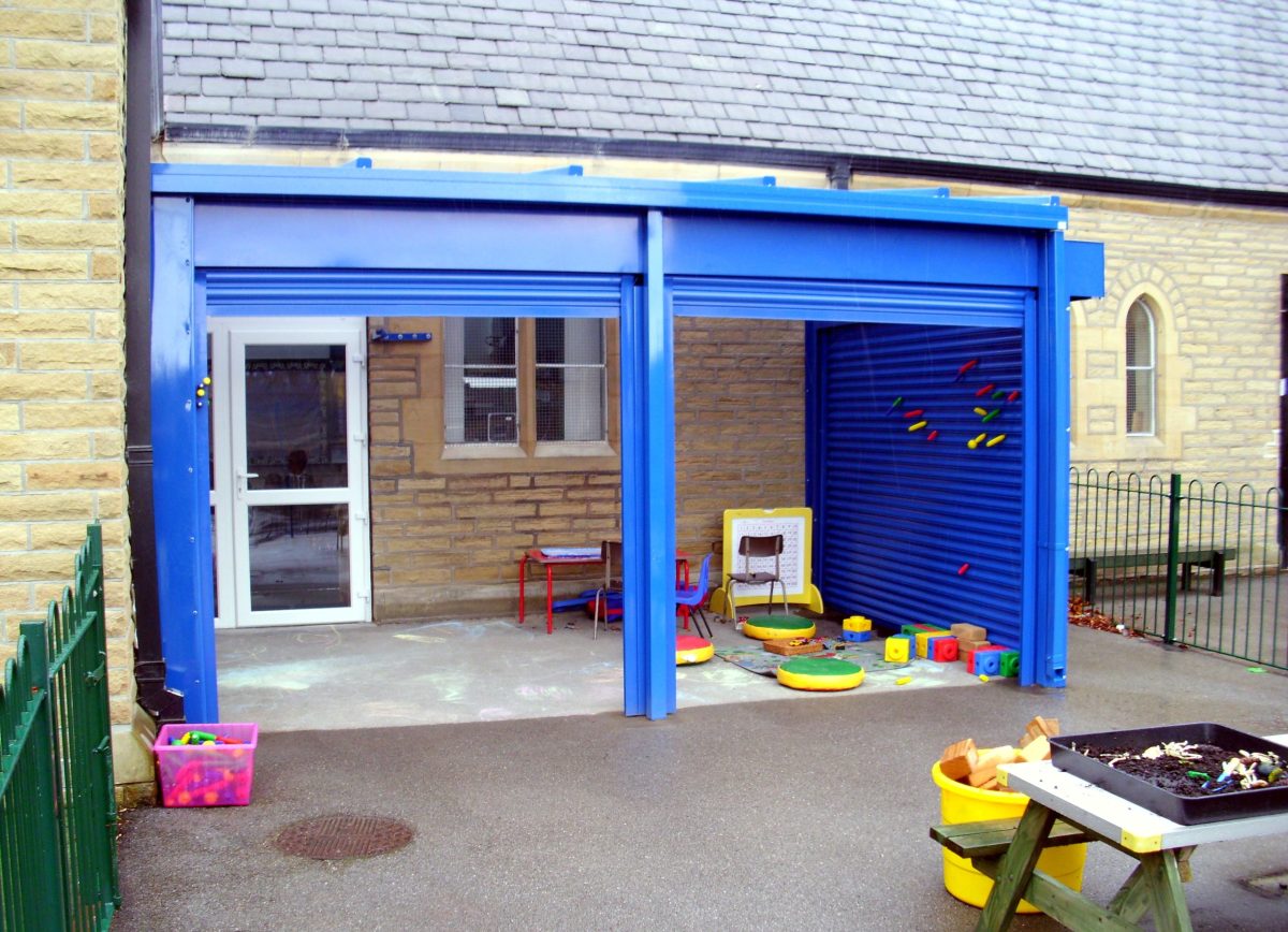 St Augustine’s C of E J & I School – Wall Mounted Canopy