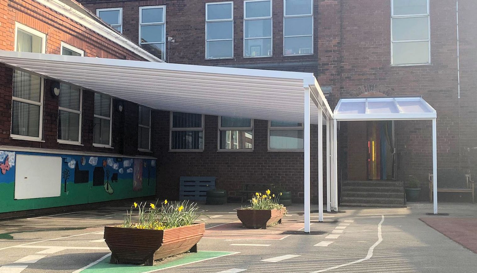 St Gerard Catholic Primary School – Wall Mounted Canopies