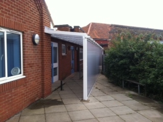 St Michael’s CE Primary School – Wall Mounted Canopy