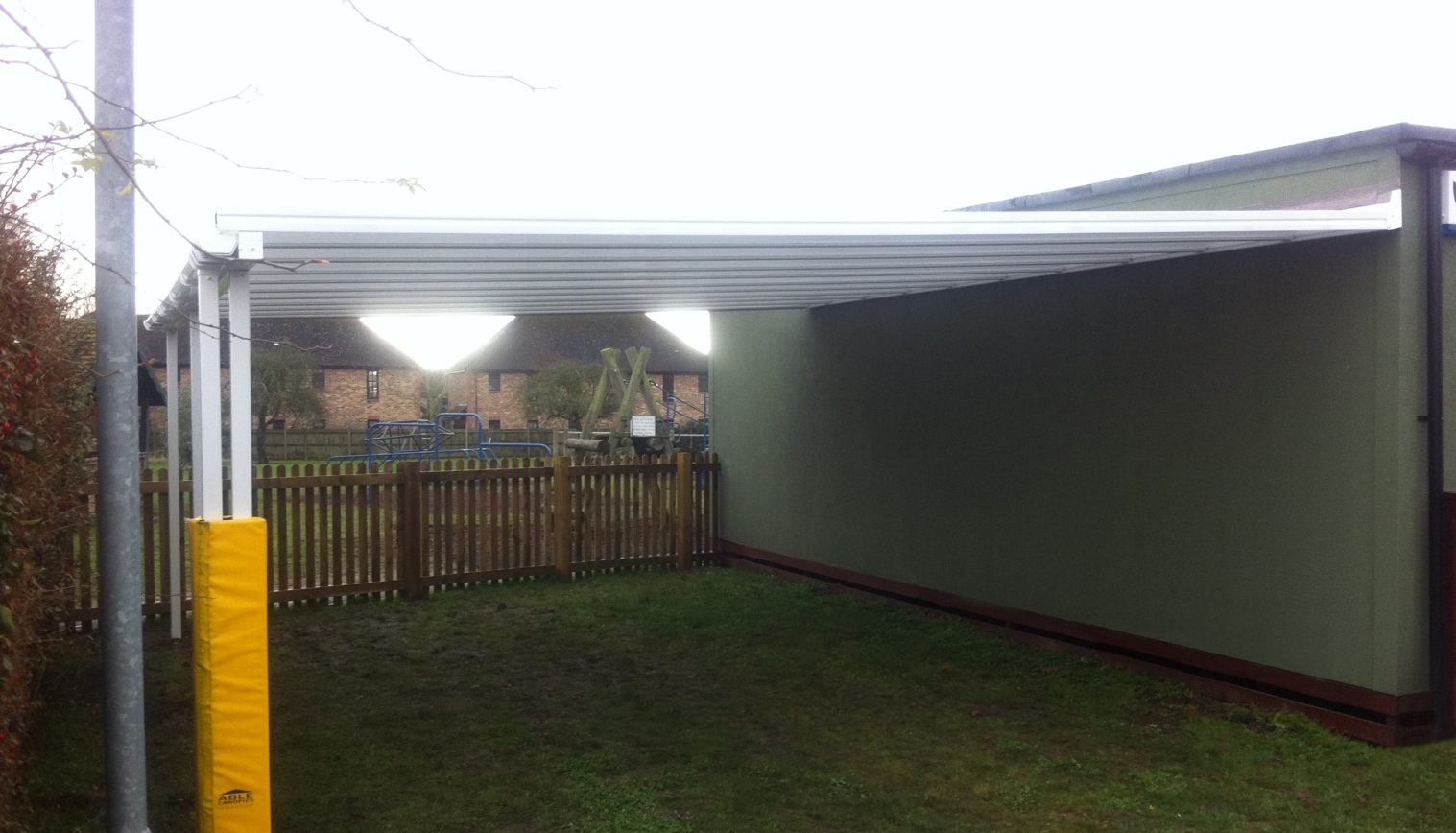 St Nicholas C of E Infant School – Wall Mounted Canopy – 3rd Installation