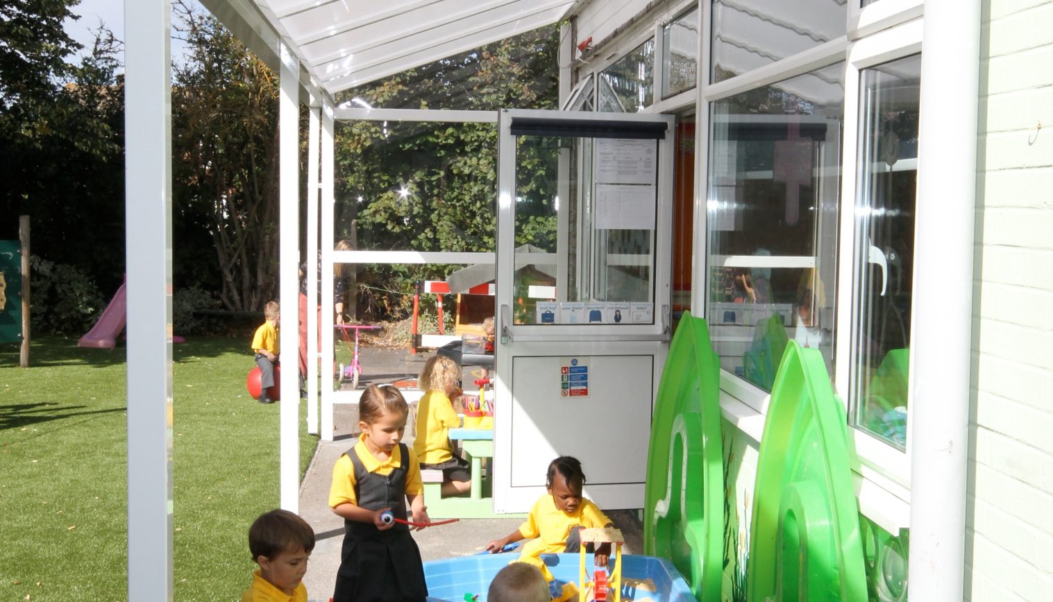 St Peter’s Catholic Primary School – Wall mounted canopy