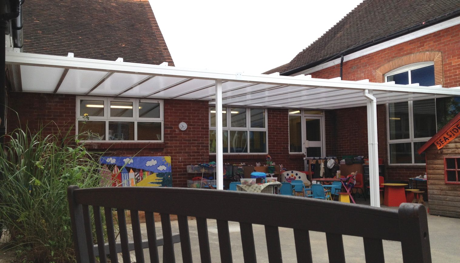 Stoughton Infant School – 3rd Wall Mounted Canopy