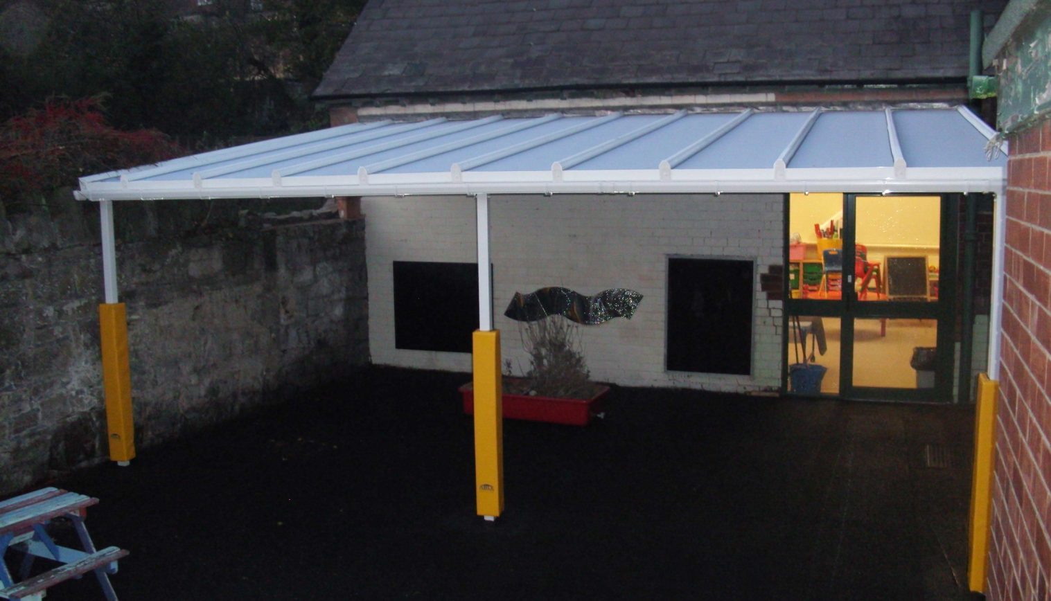 Tanyfron Community Primary School – Wall Mounted Canopy