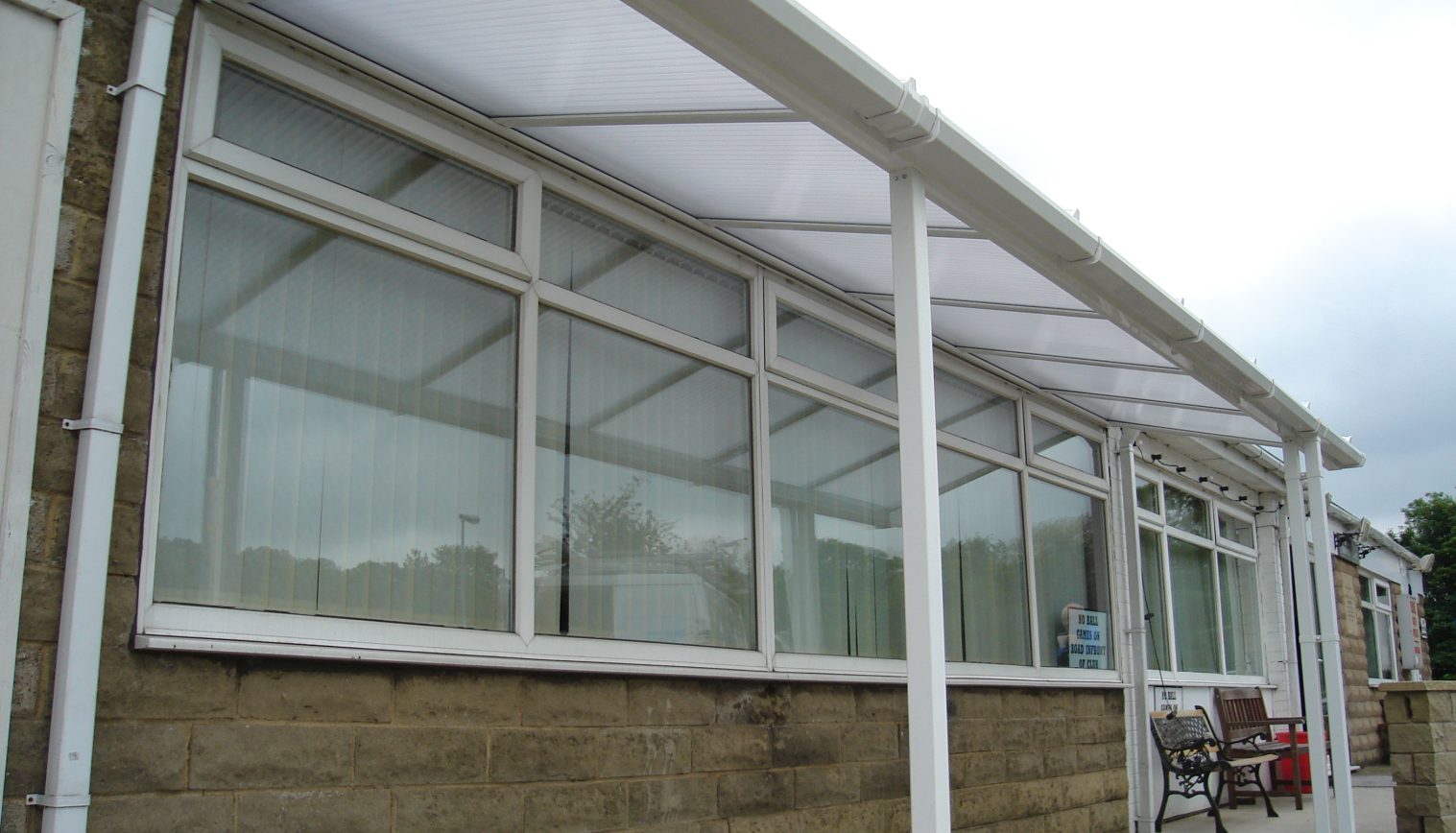Thornhill Cricket & Bowling Club – Wall Mounted Canopy