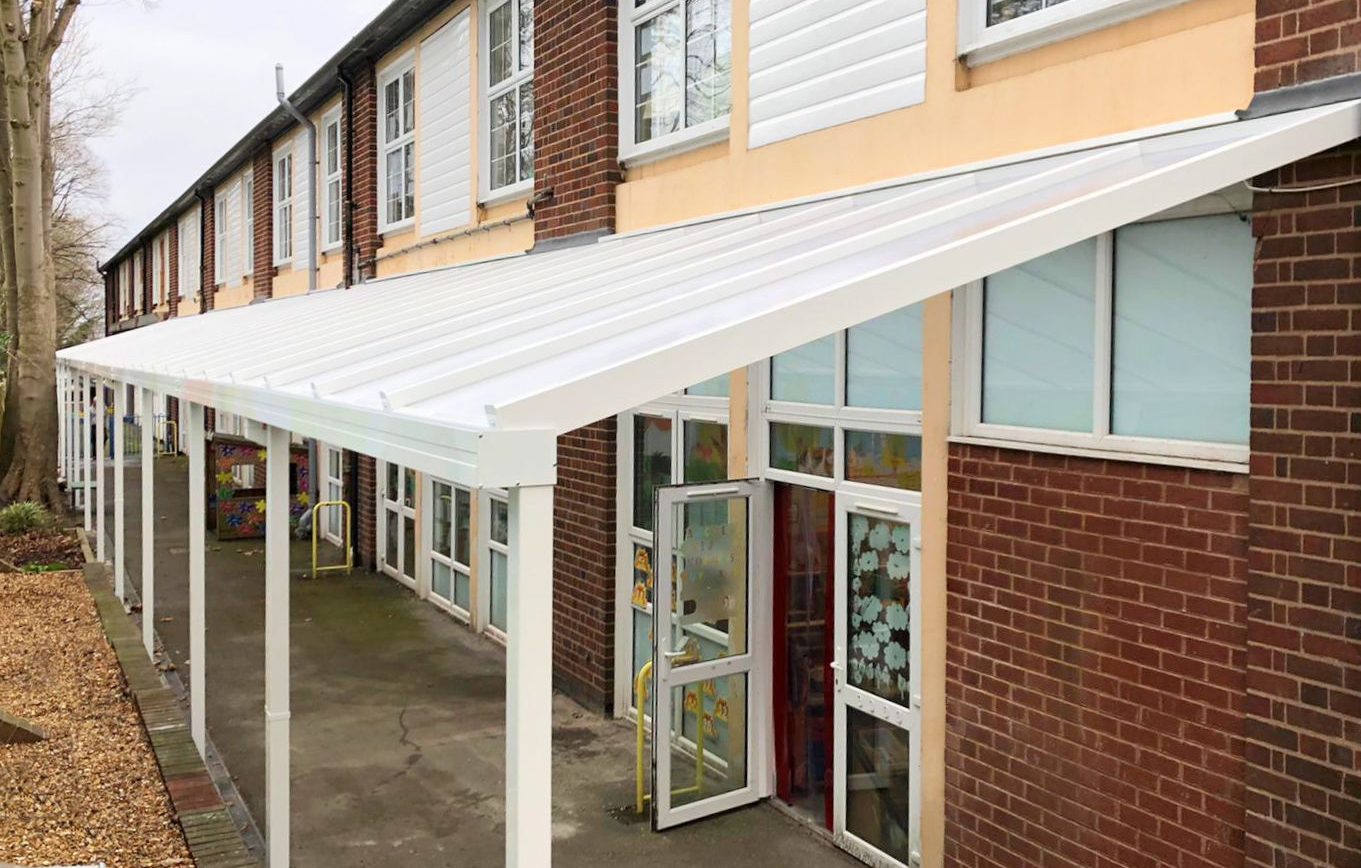 Uplands Manor Primary School – Wall Mounted Canopy