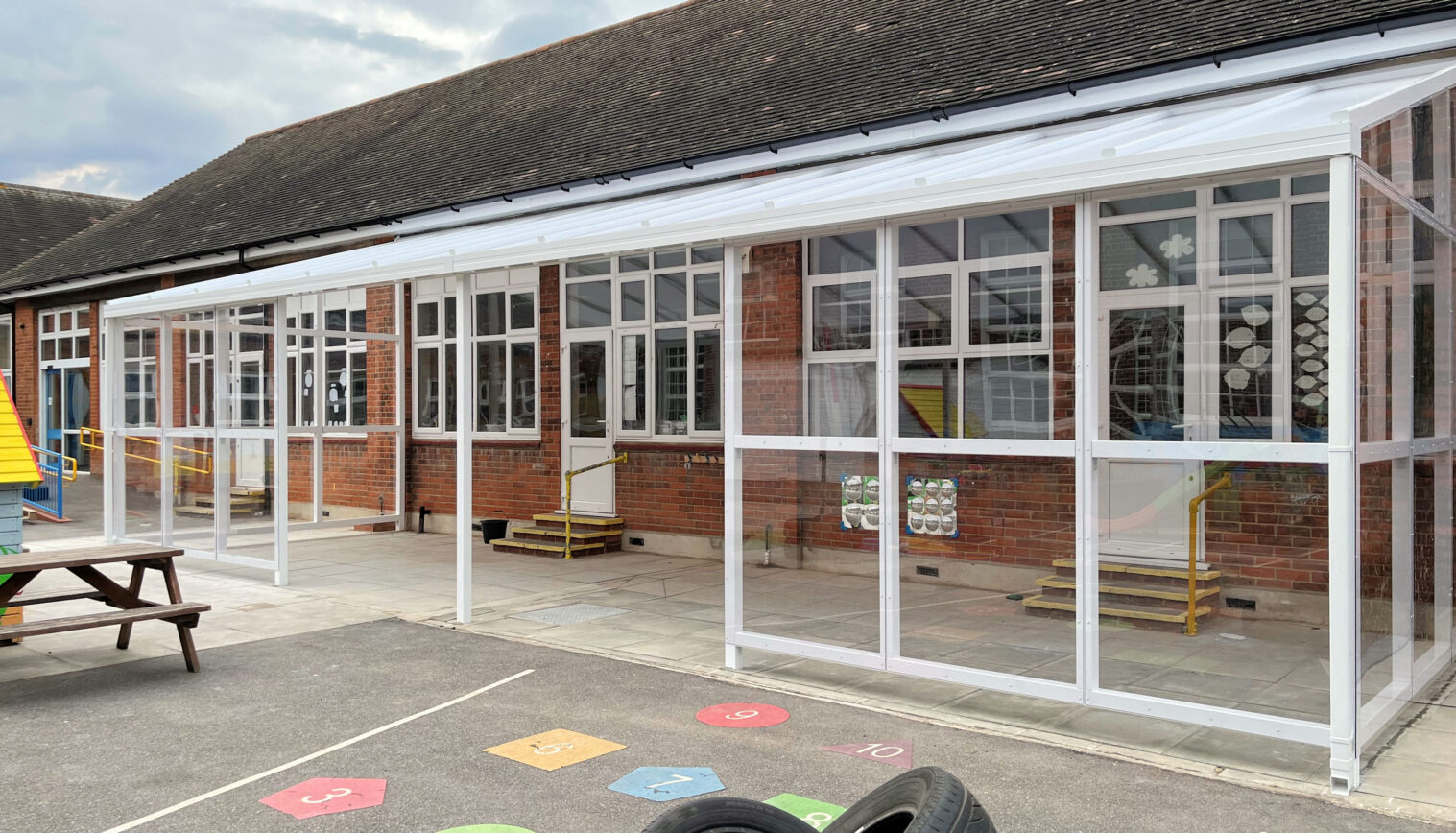 Valence Primary School – Wall Mounted Canopy