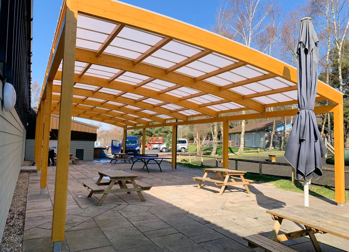 Warmwell Holiday Park – Timber Free Standing Canopy