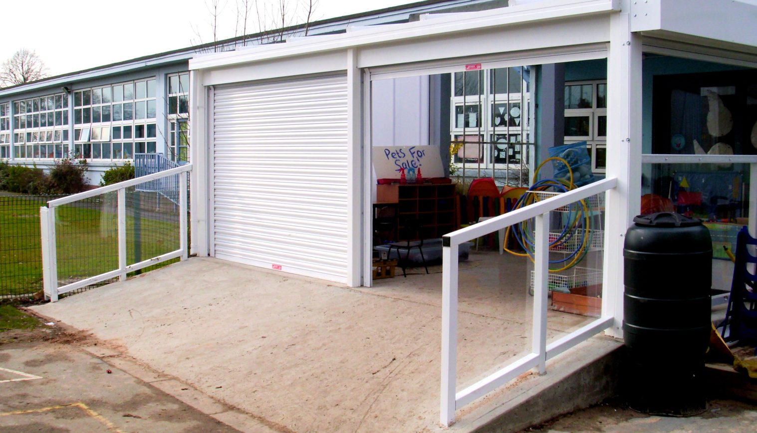 West Road Primary School – Wall Mounted Canopy – 2nd Installation