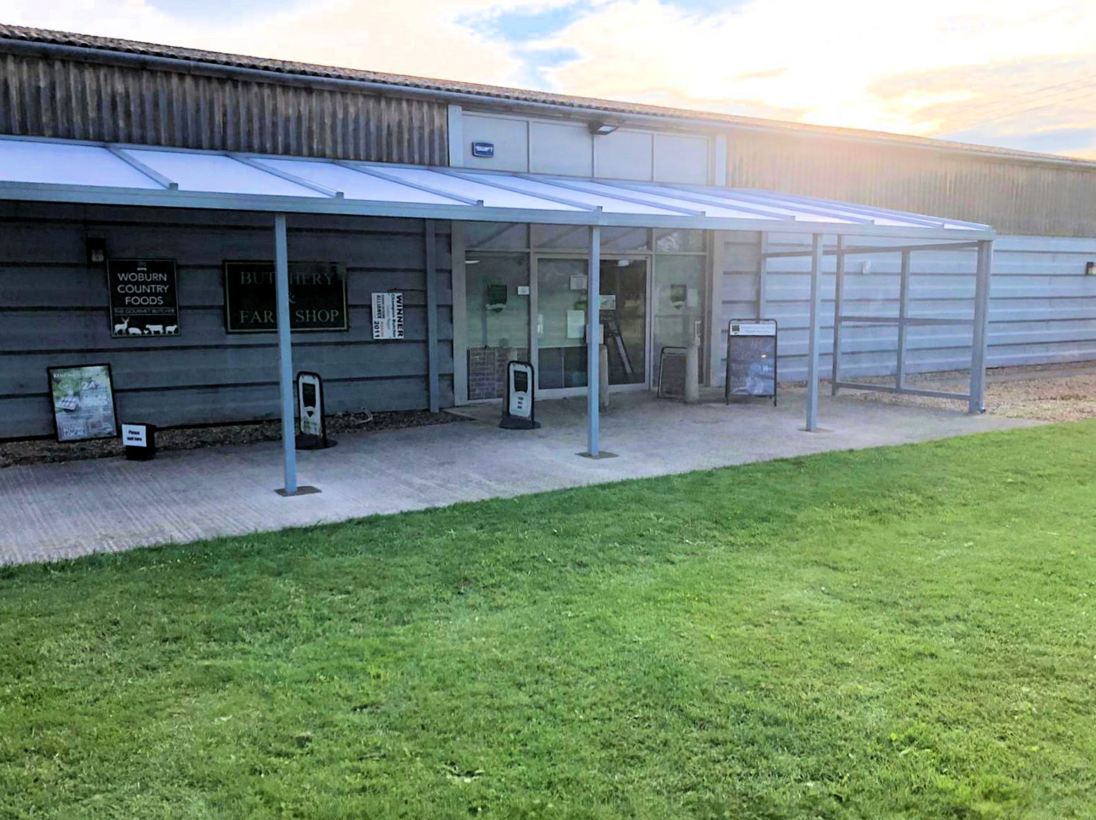 Woburn Country Foods Wall Mounted Canopy Able Canopies Ltd.