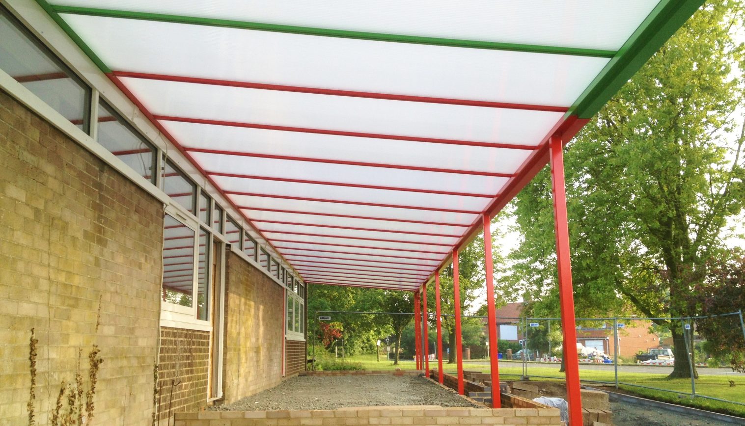 Worlingham Middle School – 2nd Wall Mounted Canopy