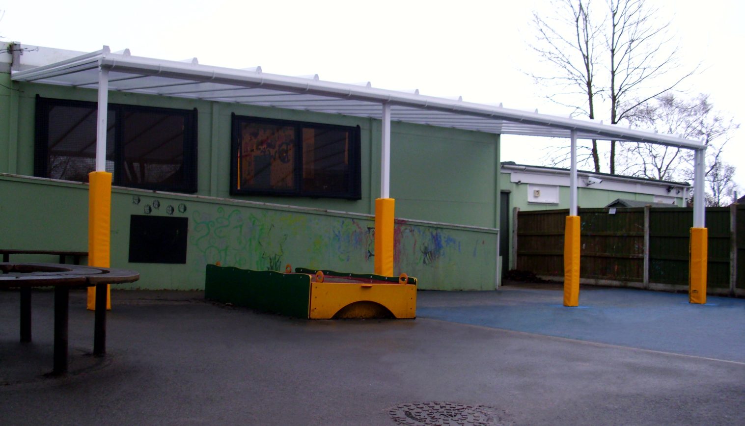 Ysgol Bodhyfryd County Primary School – Wall Mounted Canopy