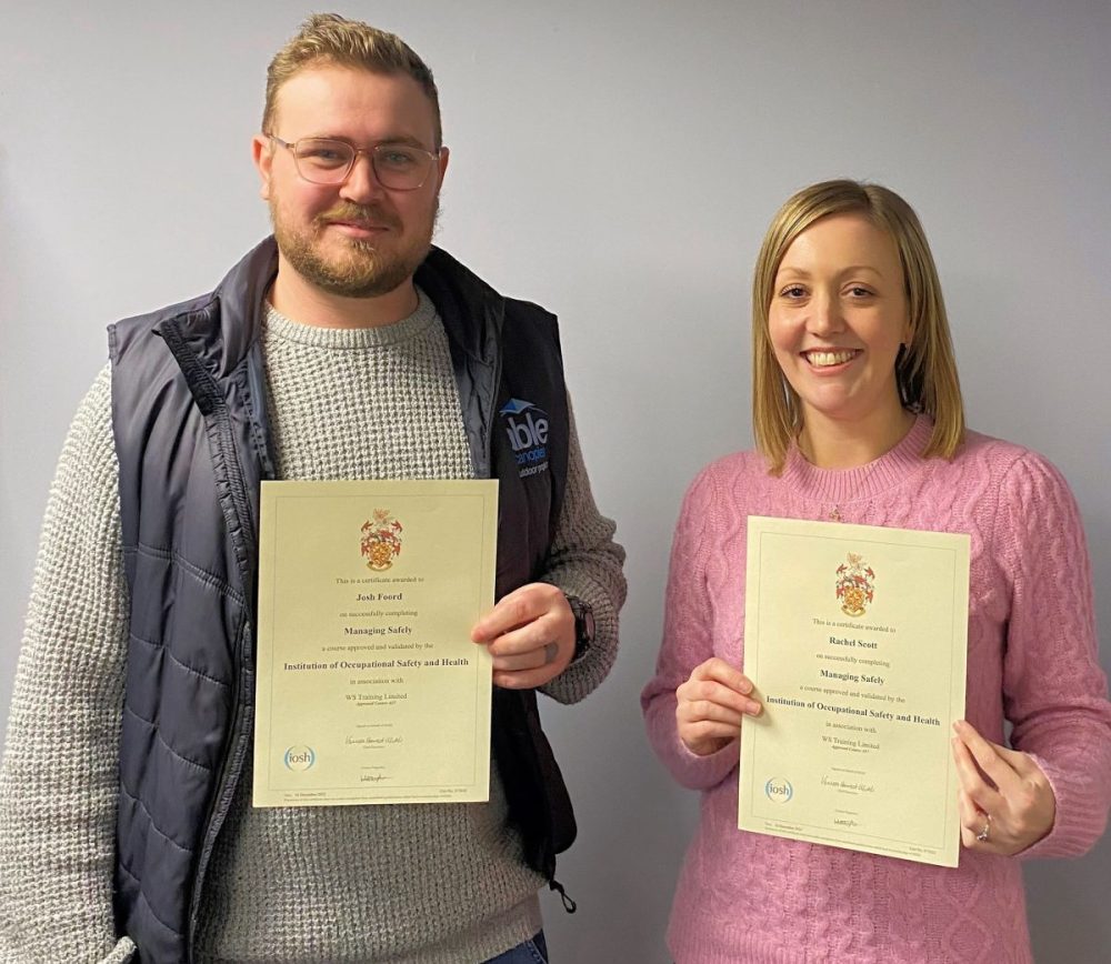 <strong>Managing Safely – Our Latest Qualified Team Members</strong>
