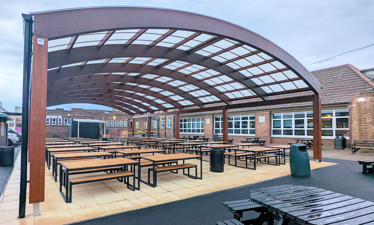 Outdoor Dining Canopies for Schools