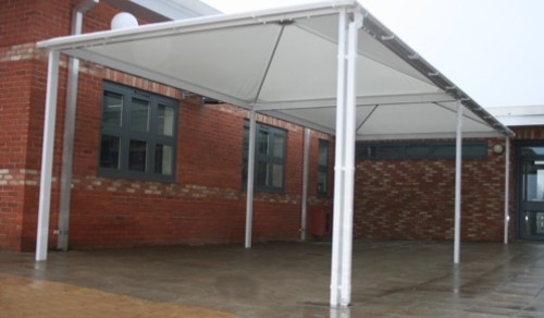 Tabor Science College – Free Standing Tensile Canopy