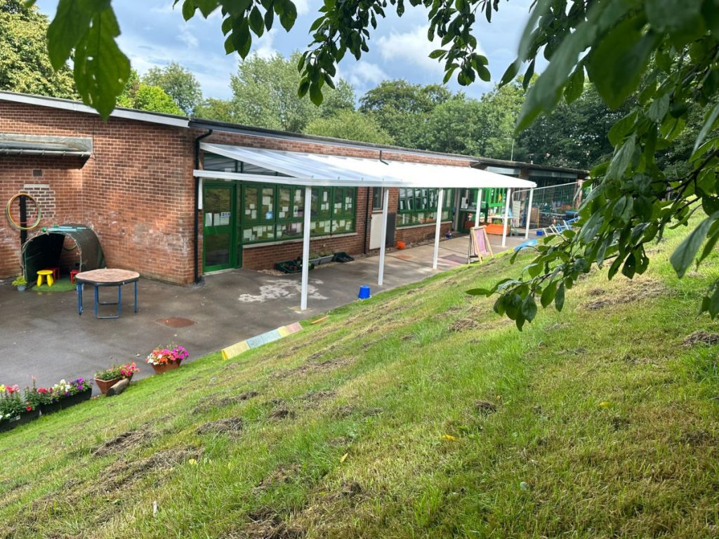 Holt House Infant School & PreSchool, Sheffield Wall Mounted Canopy