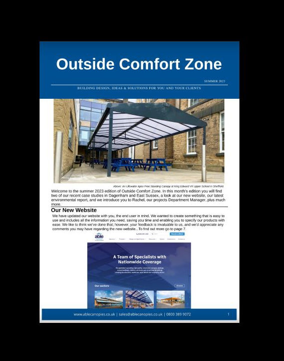 Architect Newsletter: Outside Comfort Zone (Summer 2023)
