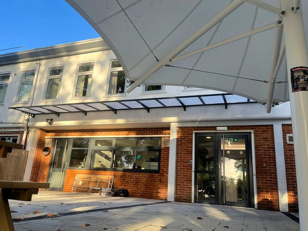 Reed's School in Cobham Tenby Entrance Canopy