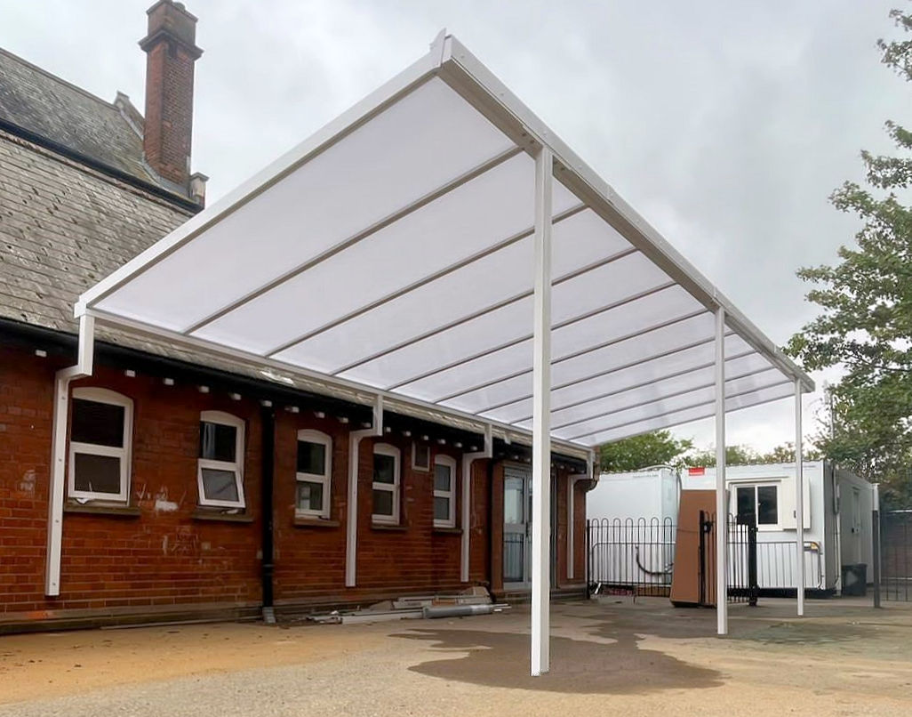 Trinity Road Primary School – Coniston Wall Mounted Canopies