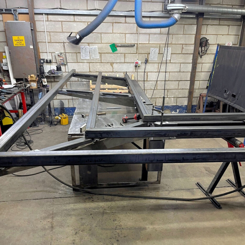 Entrance Canopy During Fabrication