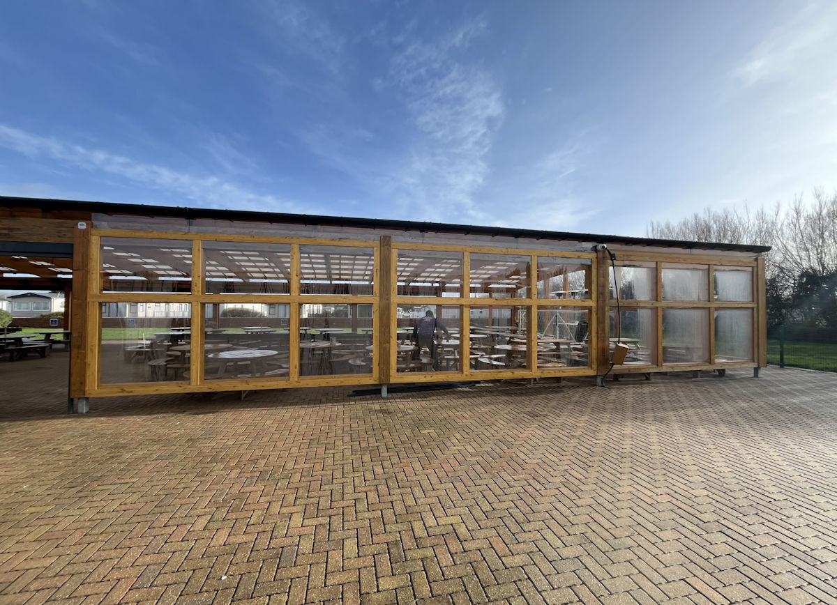 Enhancing Weather Protection with Front Fills and Side Fills at Northam Farm Holiday Park