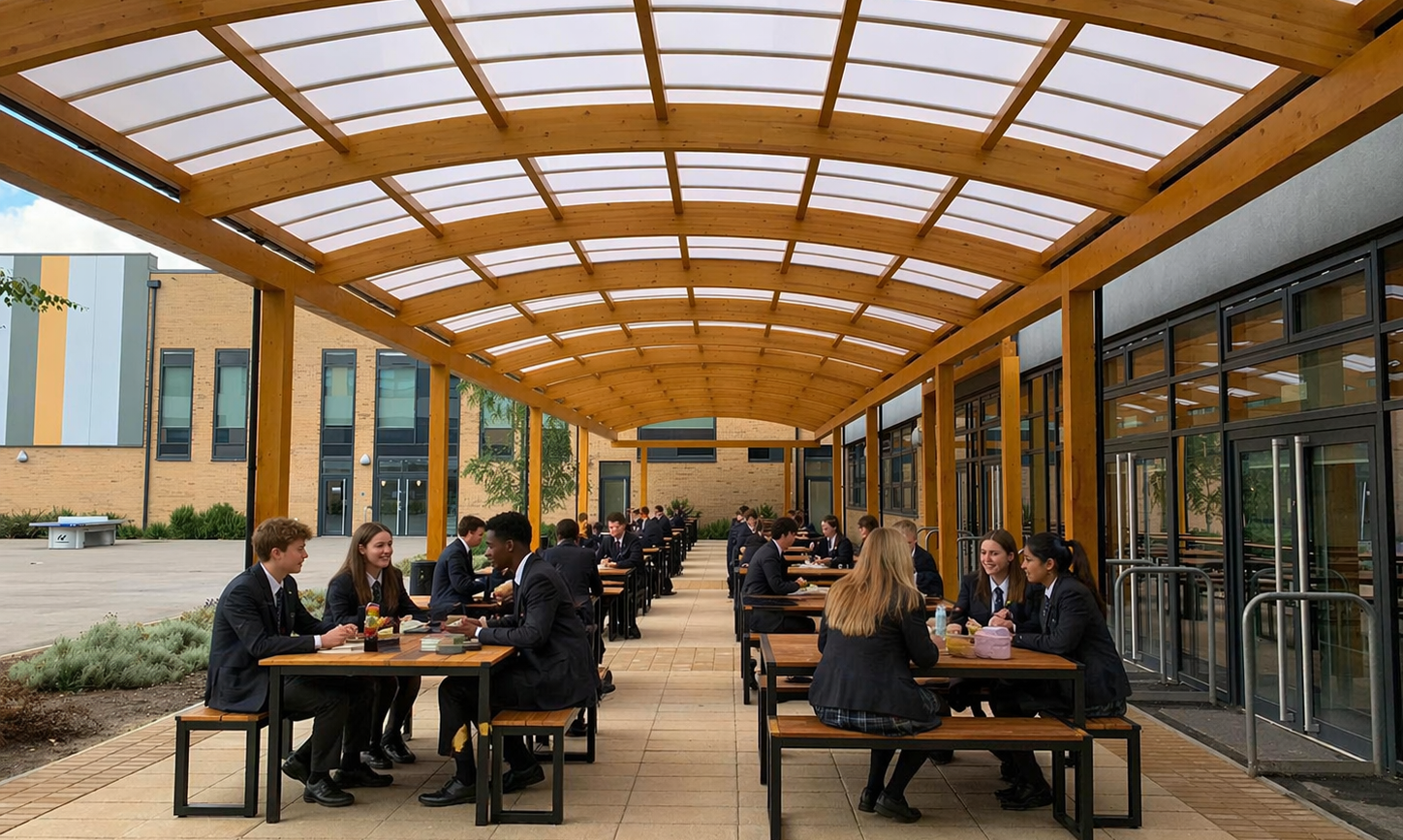 Why Canopy Placement Matters: Maximising Shelter and Solar Gain for Schools