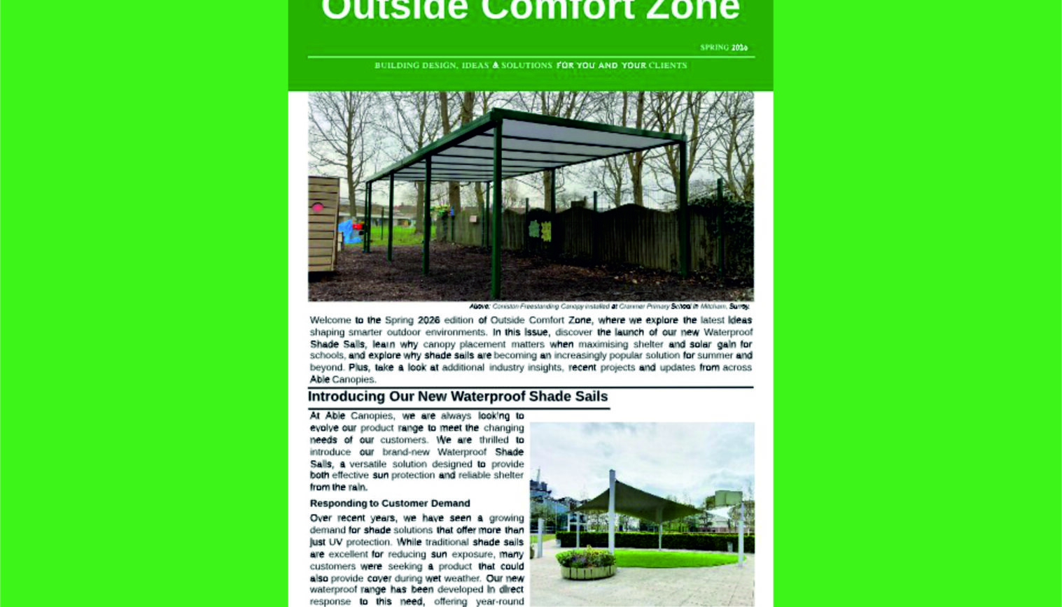 Architect Newsletter: Outside Comfort Zone (Spring 2026)