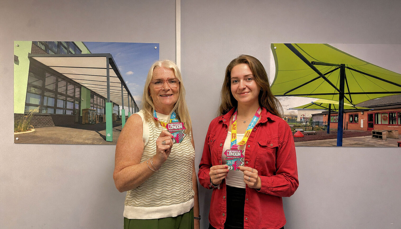 Able Canopies Celebrates Tracy and Annabel’s MoonWalk Achievement